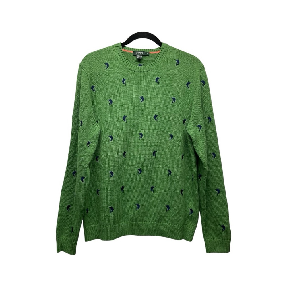 J.crew Men’s Cotton Crewneck Marlin Sweater Size Medium